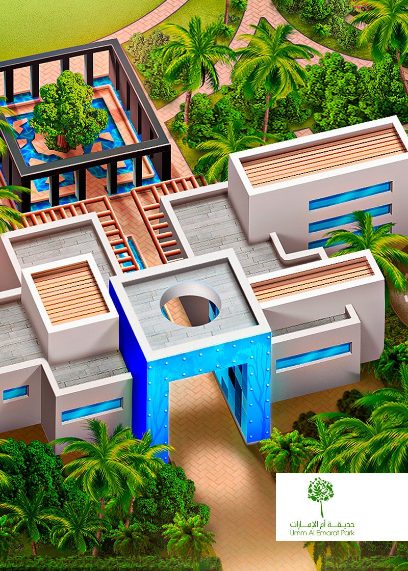 Maps designer | Umm Al Emmarat Park | Enrique Tortosa maps studio